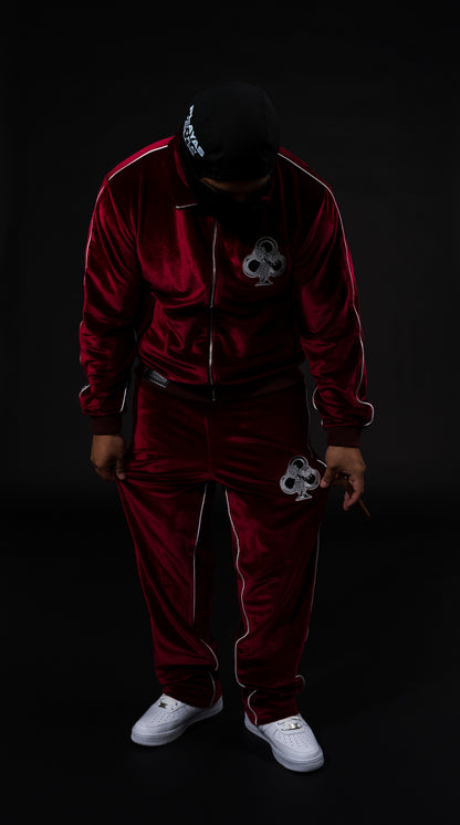 LUXURY DISTRESSED VELOUR JACKET