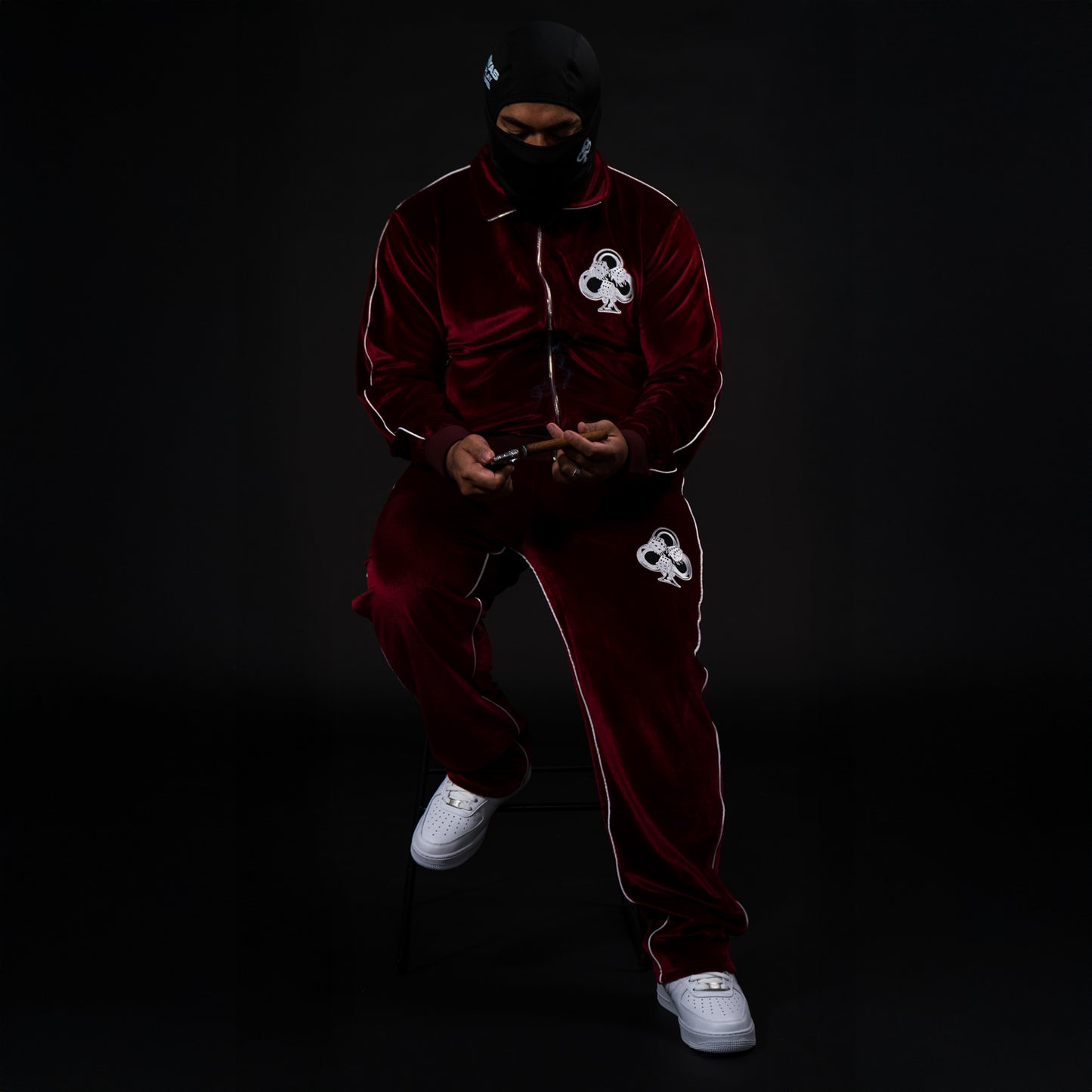 LUXURY DISTRESSED VELOUR JACKET