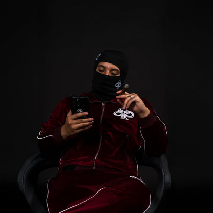 LUXURY DISTRESSED VELOUR JACKET