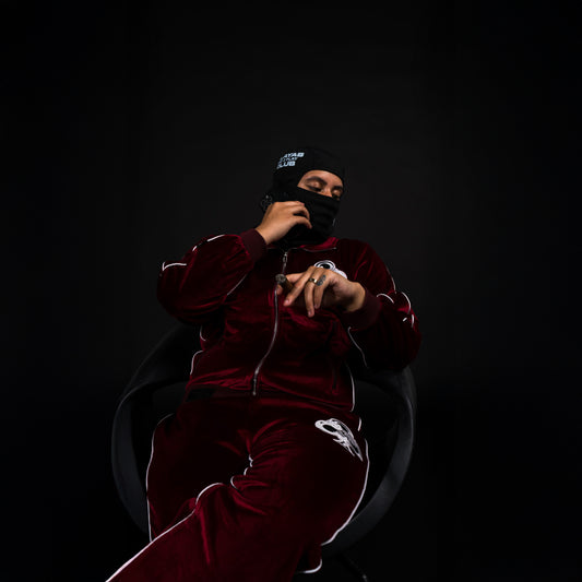 LUXURY DISTRESSED VELOUR JACKET